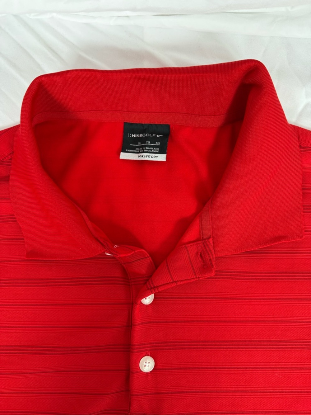 Nike Golf Red Men's Dri-FIT Polo Shirt